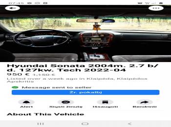 Hondai Sonata 2004  klaipeda  